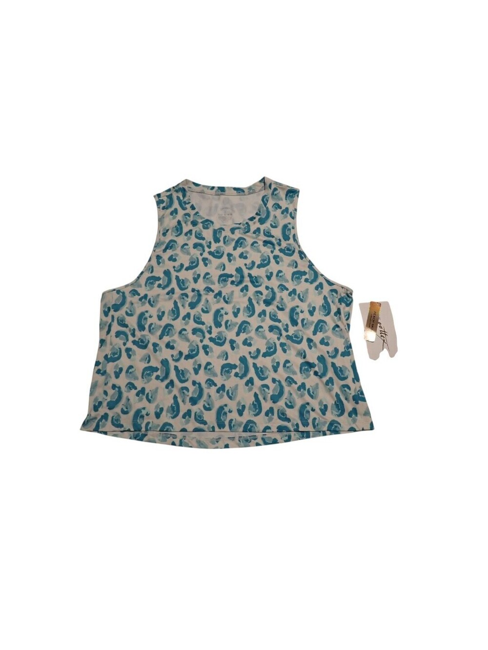 NWT Gotttex Swim Tank Coverup Womens XL Waterfall Print Sleeveless